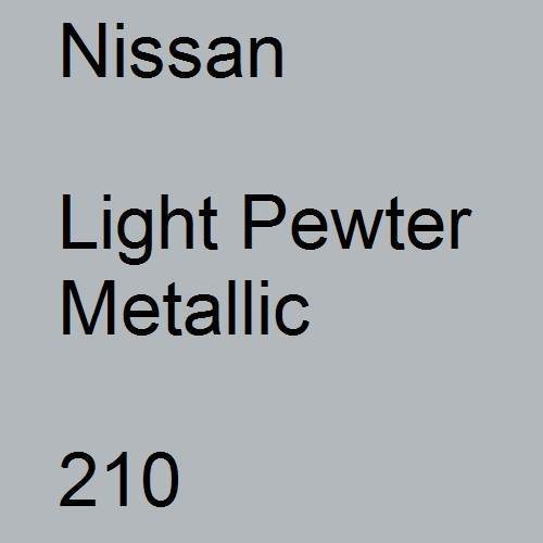 Nissan, Light Pewter Metallic, 210.